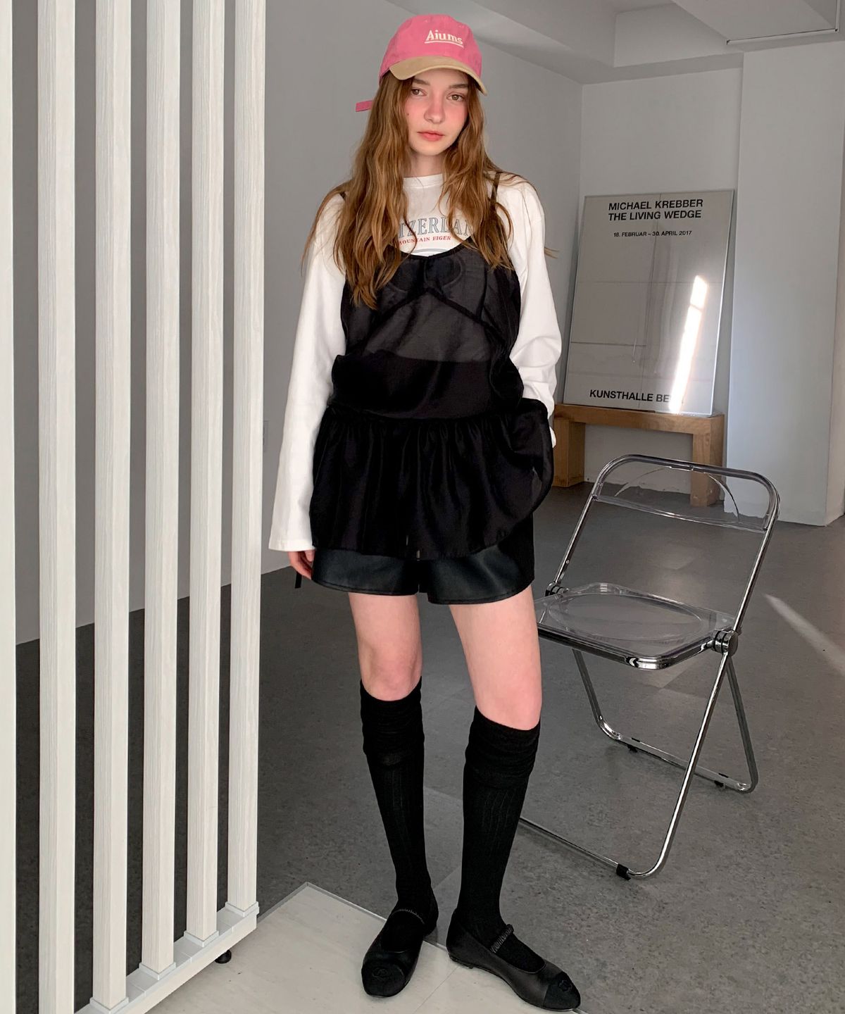 바스카라(VASCARA) Layered See-Through Mini Dress (2colors)