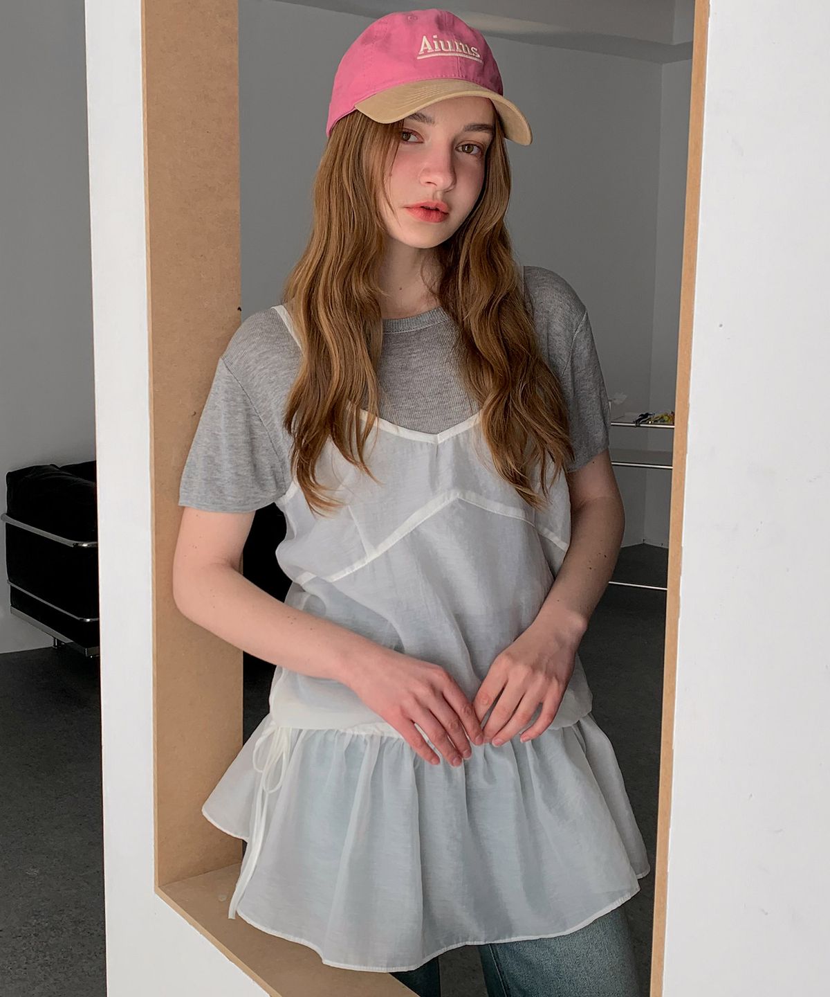 바스카라(VASCARA) Layered See-Through Mini Dress (2colors)