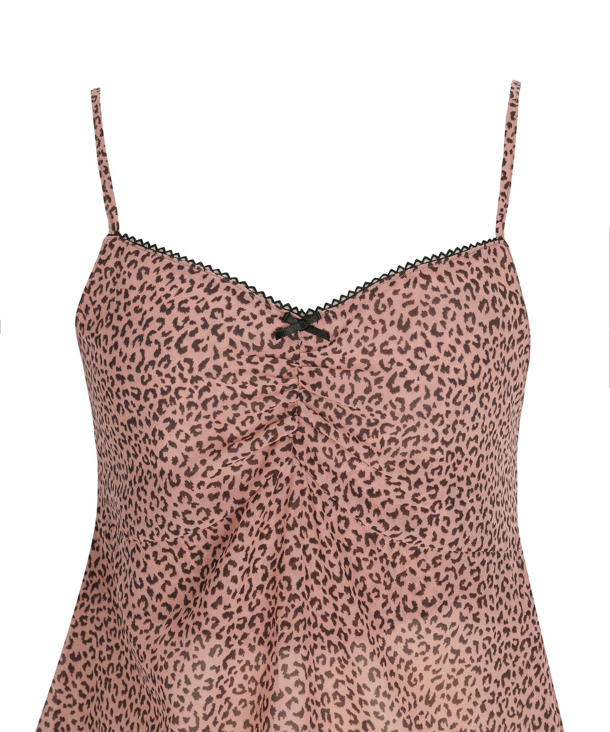길라아카이브(GILAARCHIVE) LEOPARD SHIRRING LACE SLEEVELESS_PK