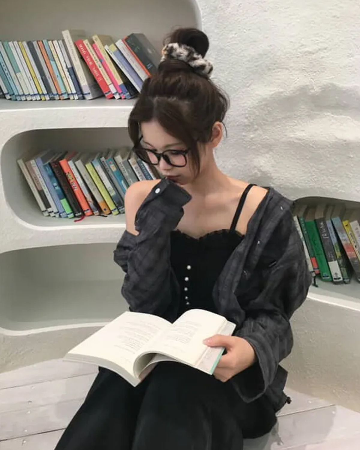 무아무아(MUAHMUAH) 루즈핏 체크 긴팔 셔츠 [5color]