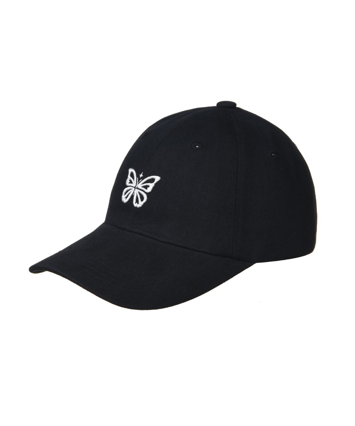 닉앤니콜(NICK&NICOLE) MINI BUTTERFLY BLINK BALL CAP_BLACK WHITE