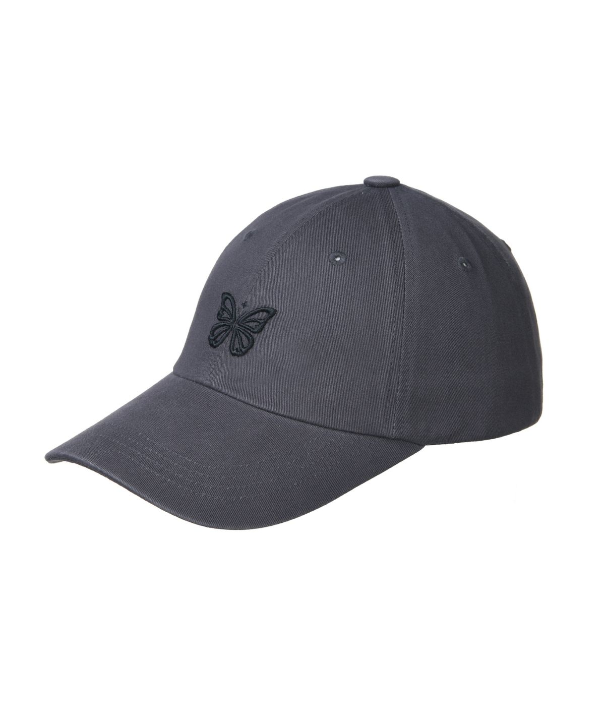 닉앤니콜(NICK&NICOLE) MINI BUTTERFLY BLINK BALL CAP_CHARCOAL BLACK
