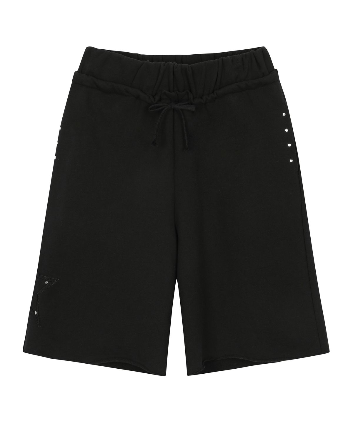 길라아카이브(GILAARCHIVE) STAR PATCH BERMUDA SWEAT SHORTS_BK