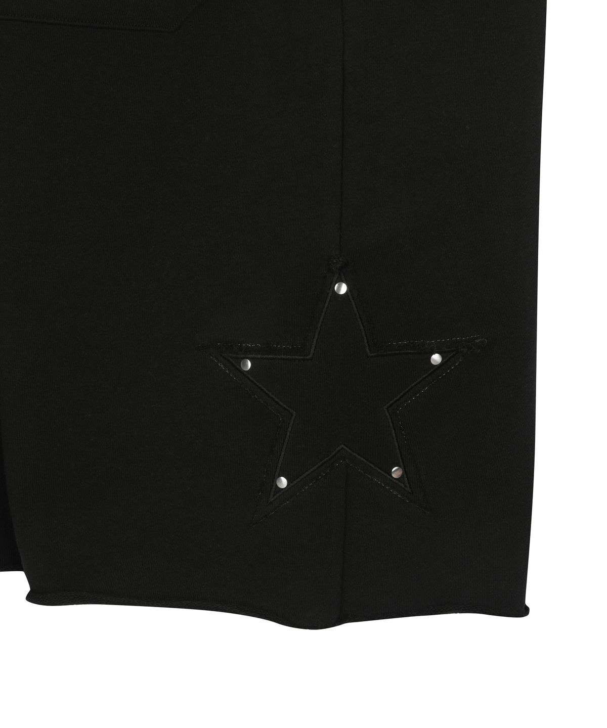 길라아카이브(GILAARCHIVE) STAR PATCH BERMUDA SWEAT SHORTS_BK