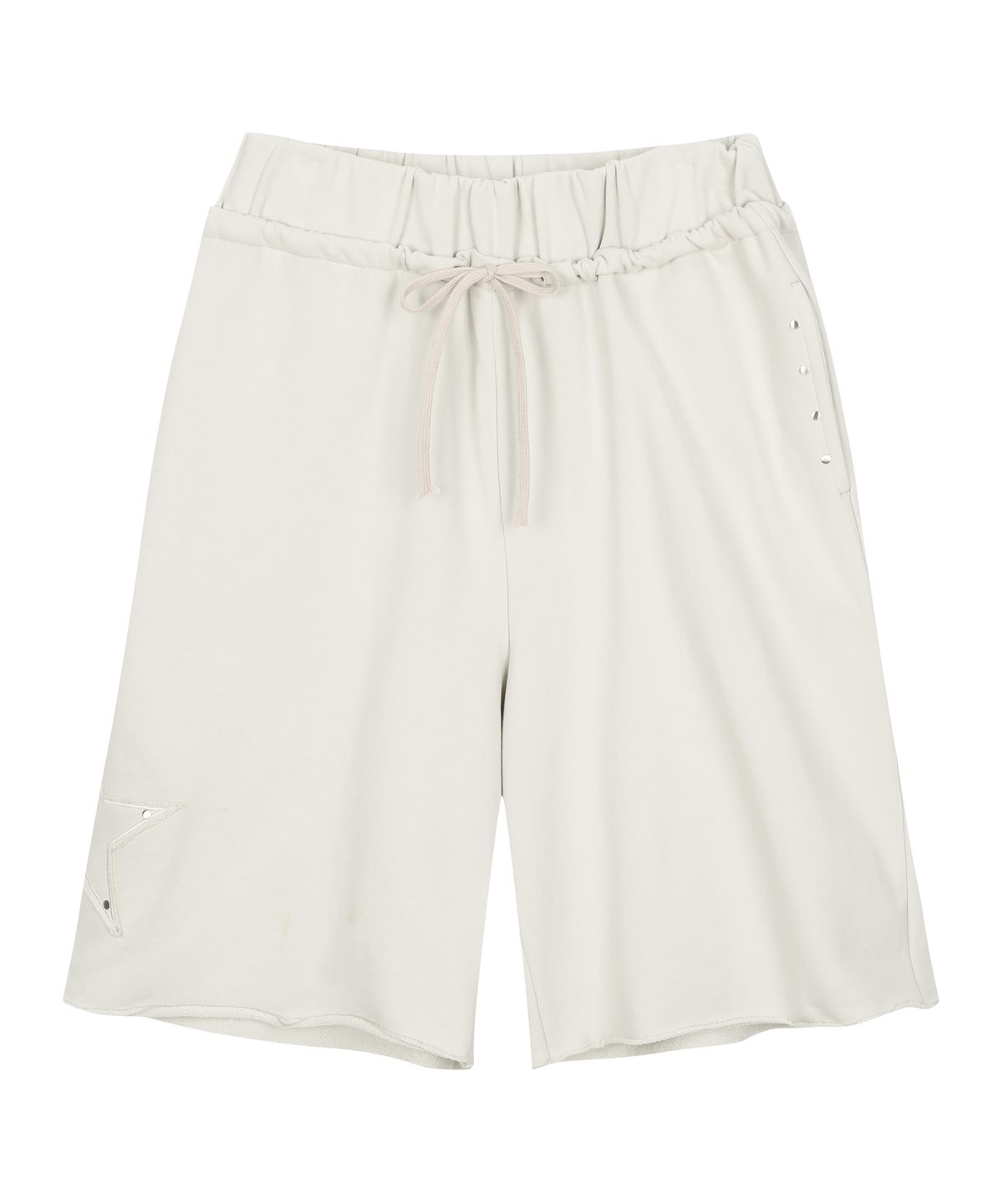 길라아카이브(GILAARCHIVE) STAR PATCH BERMUDA SWEAT SHORTS_GY