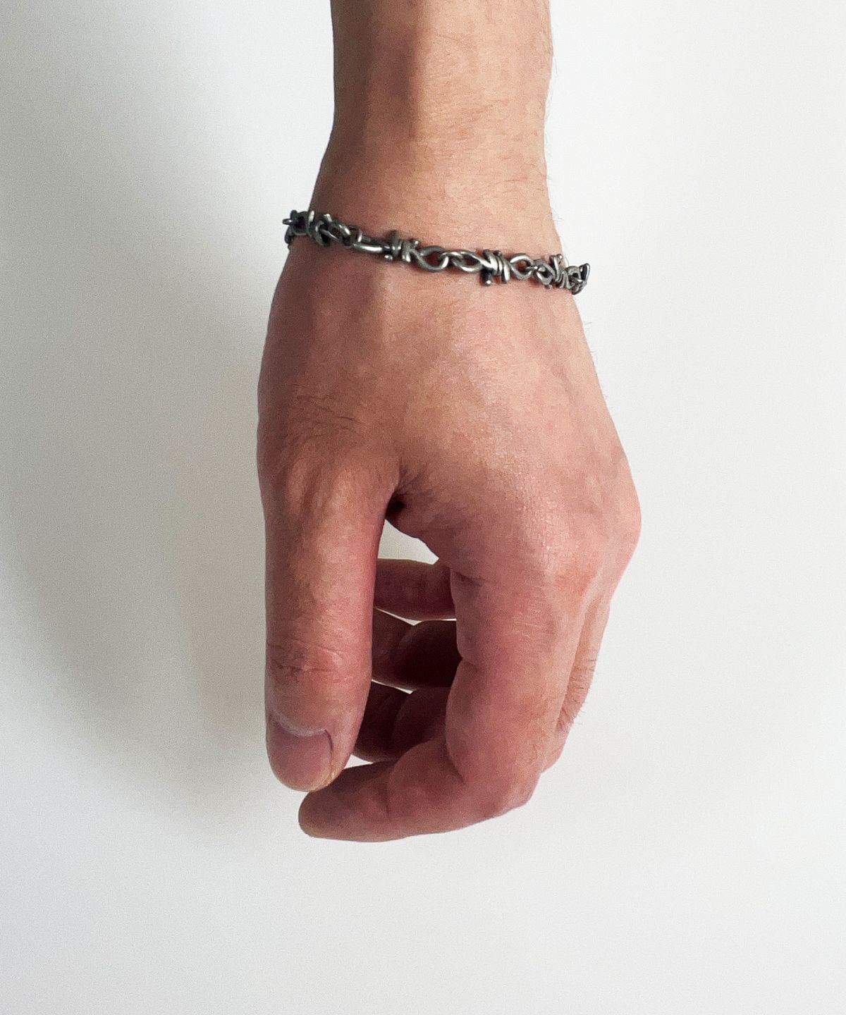 섹스토(SEXTO) [팔찌][써지컬스틸]Fence Chain Bracelet Vintage Silver