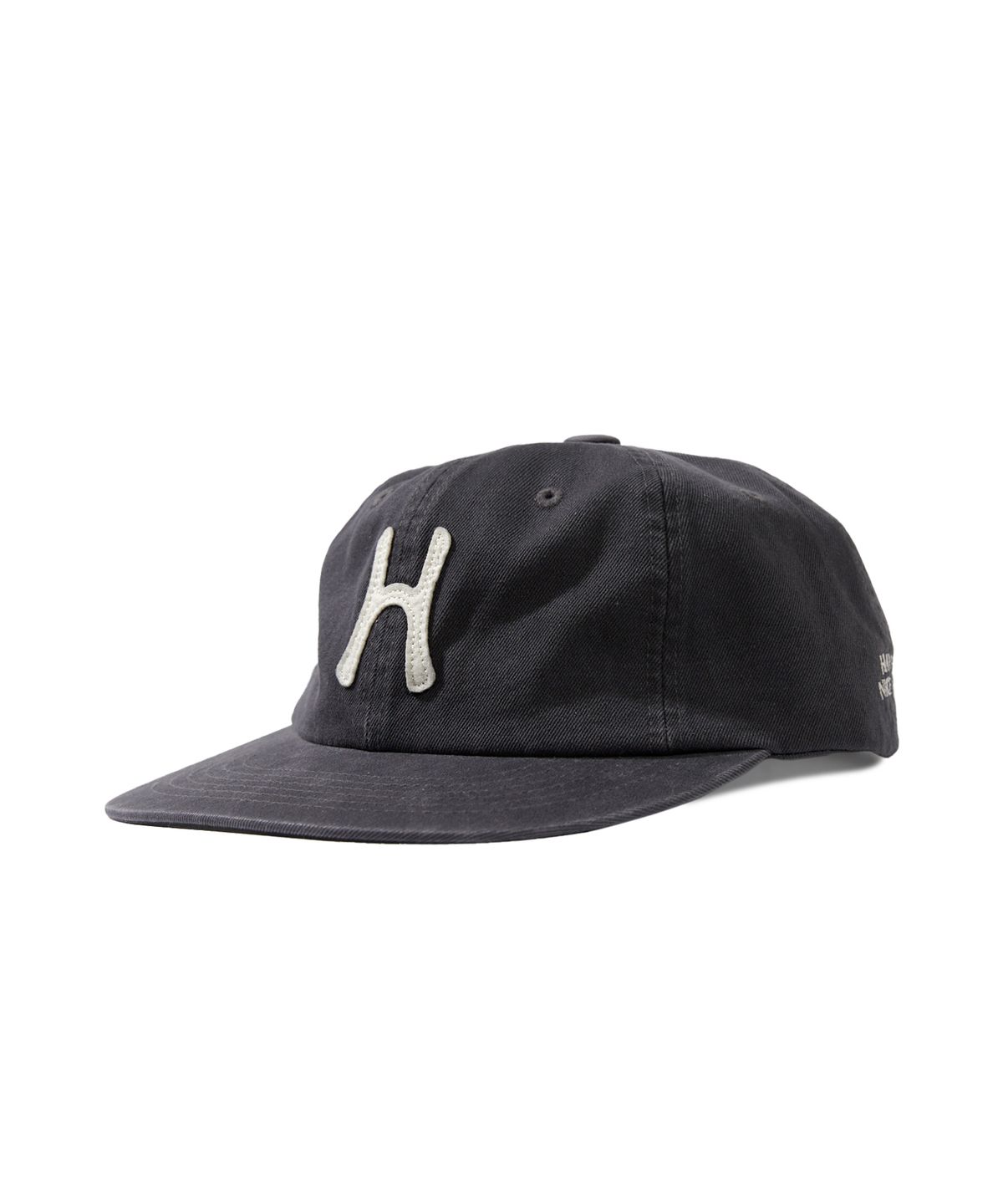 헬로 선라이즈(HELLO SUNRISE) H Logo Cotton Relaxed Fit 6Panel Cap_Charcoal