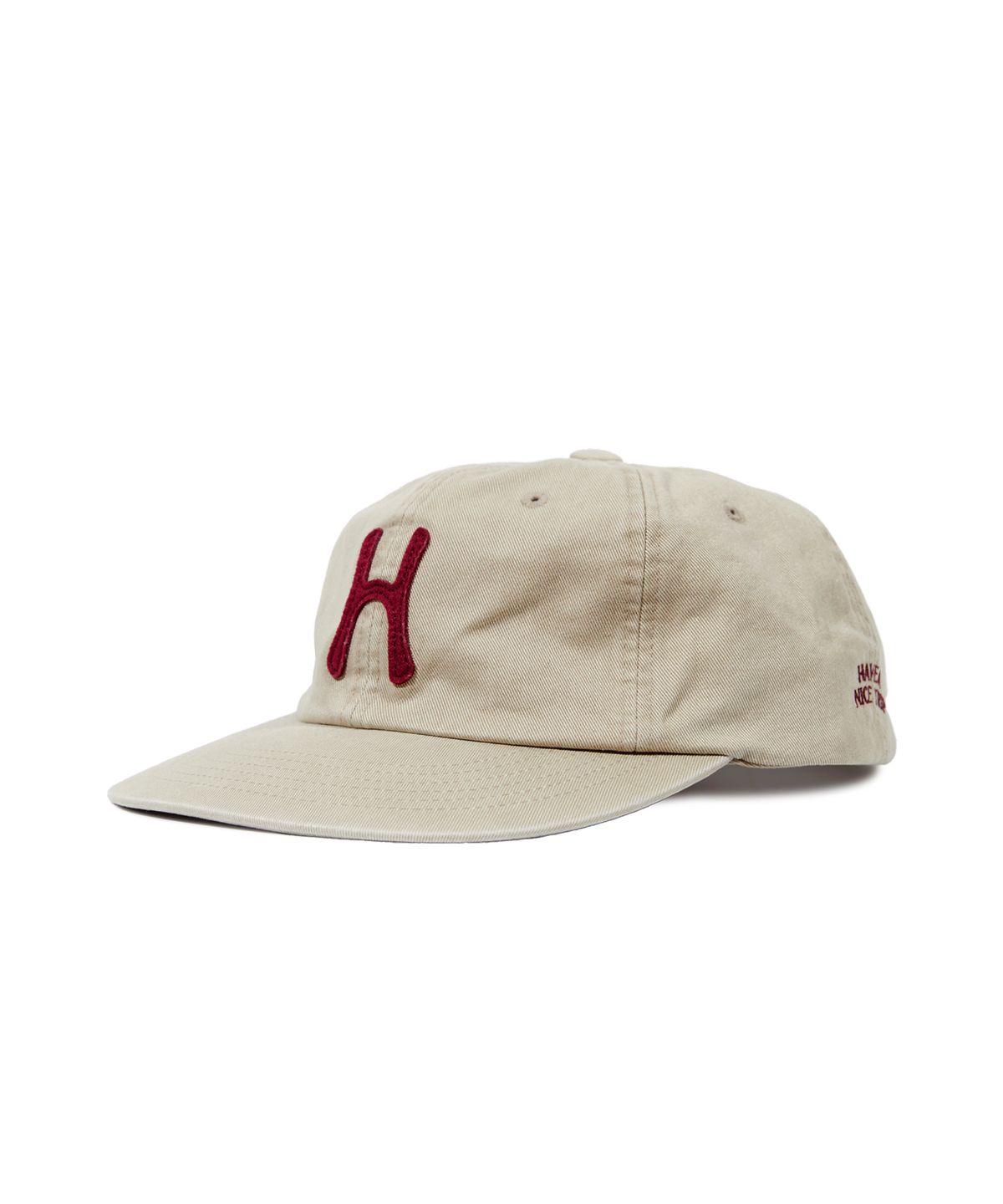 헬로 선라이즈(HELLO SUNRISE) H Logo Cotton Relaxed Fit 6Panel Cap_Beige