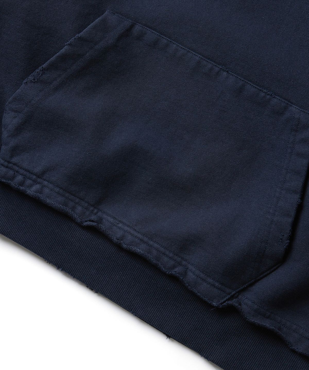 에스파이(ESFAI) VTG CROP HEAVY HOODIE (NAVY)