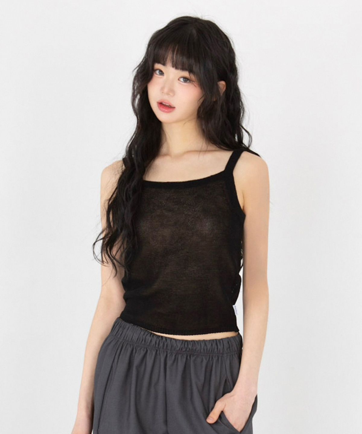 무아무아(MUAHMUAH) 포인트 스트링 슬리브리스 [3color]