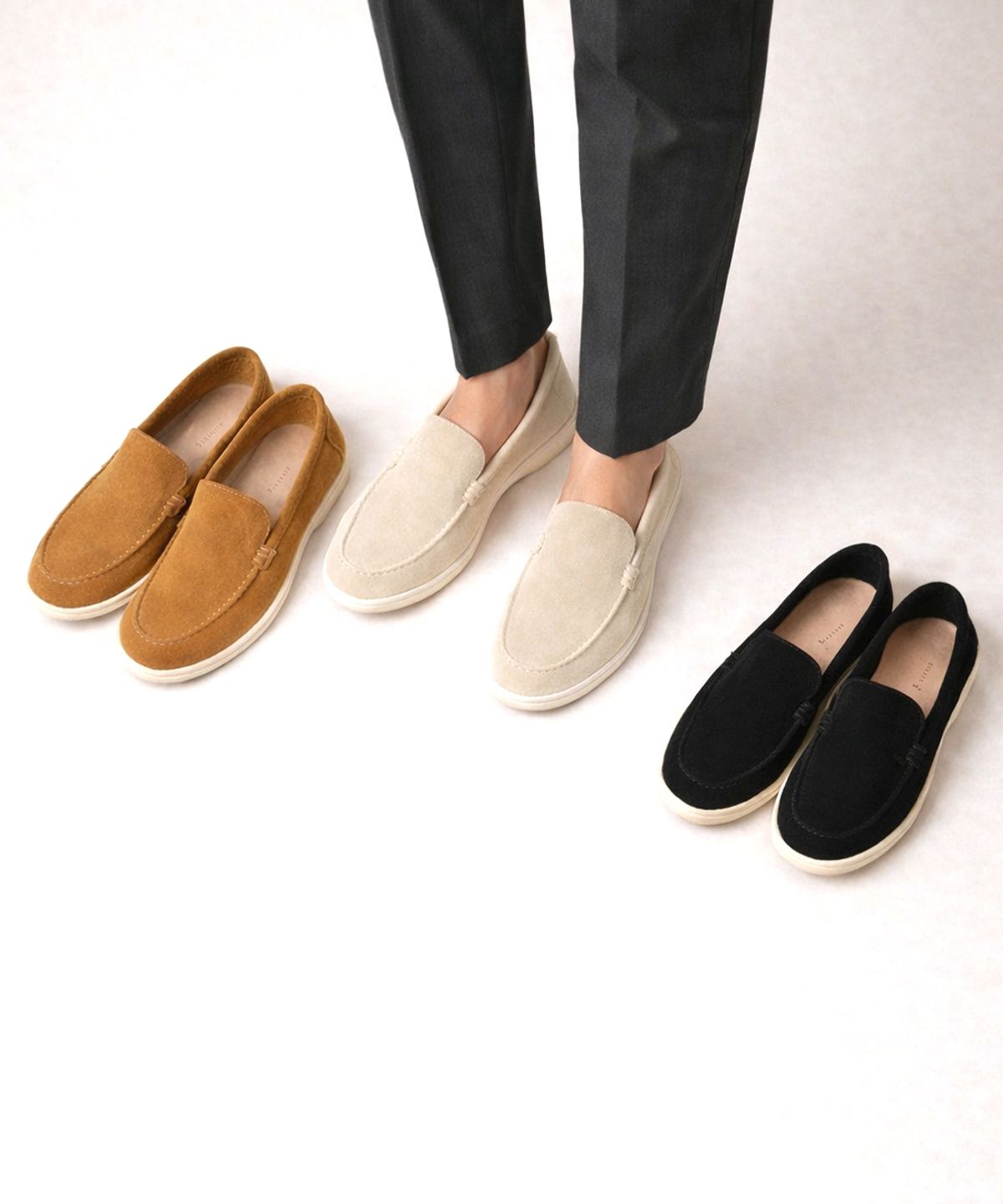 모그어스(MOGAUS) 로렐라 심플 천연소가죽 로퍼 (샤모아래더 인솔) 3color (Men & Women Size)