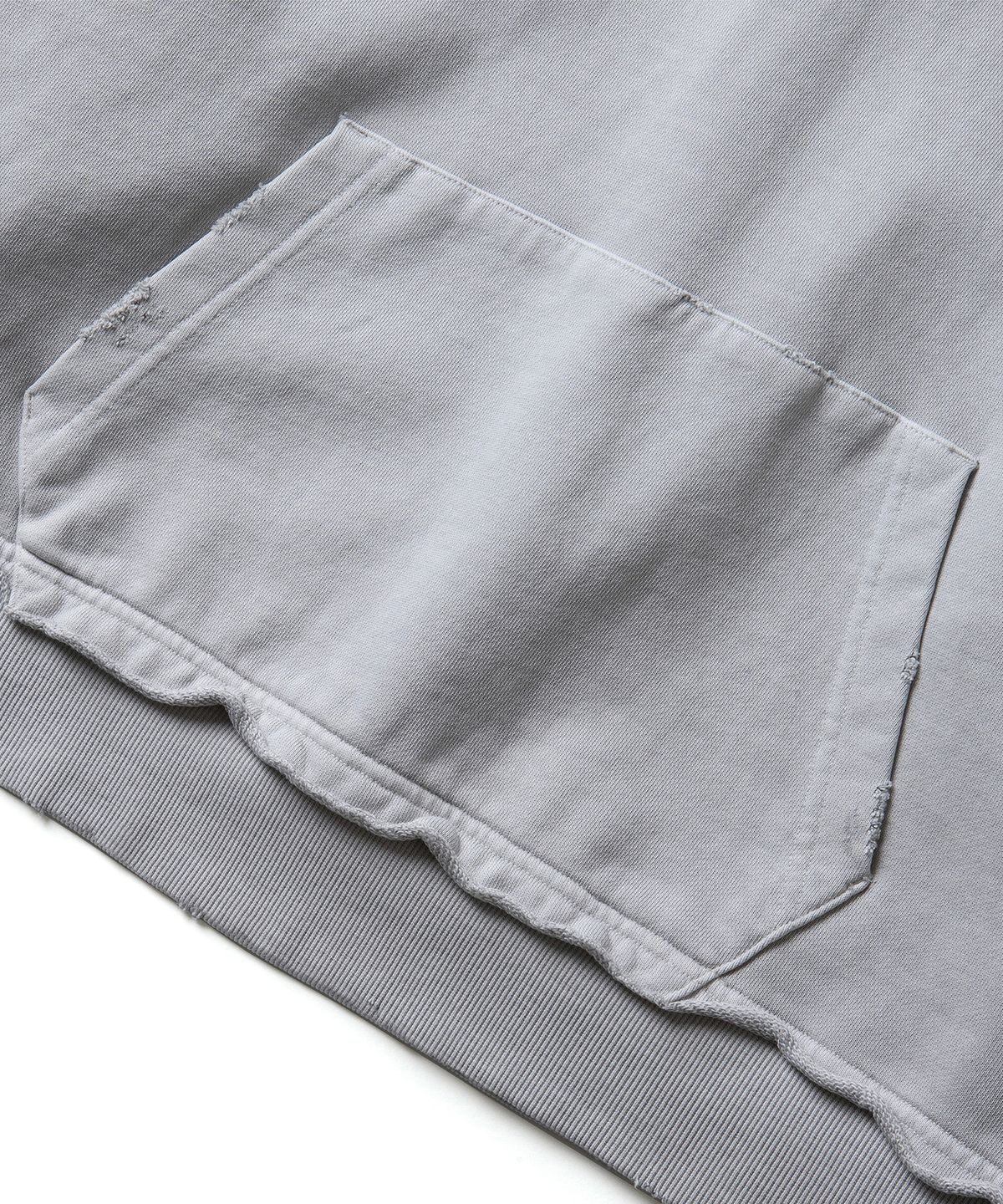 에스파이(ESFAI) VTG CROP HOODIE (GREY)