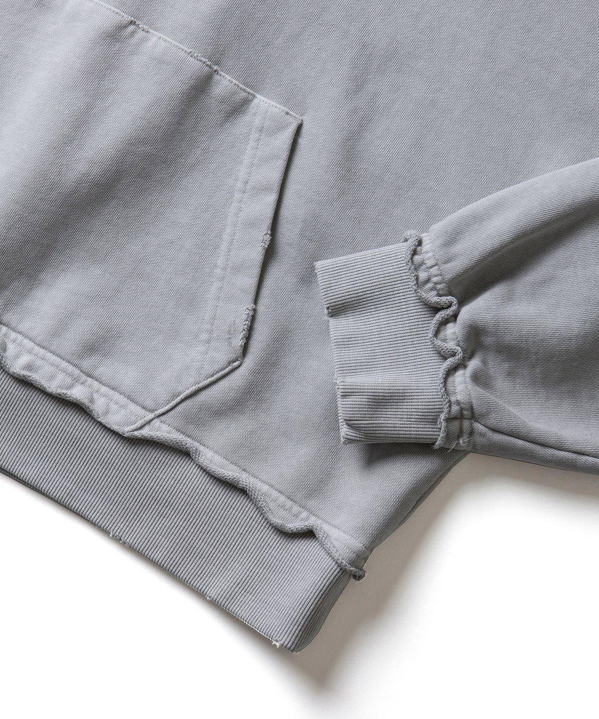 에스파이(ESFAI) VTG CROP HOODIE (GREY)