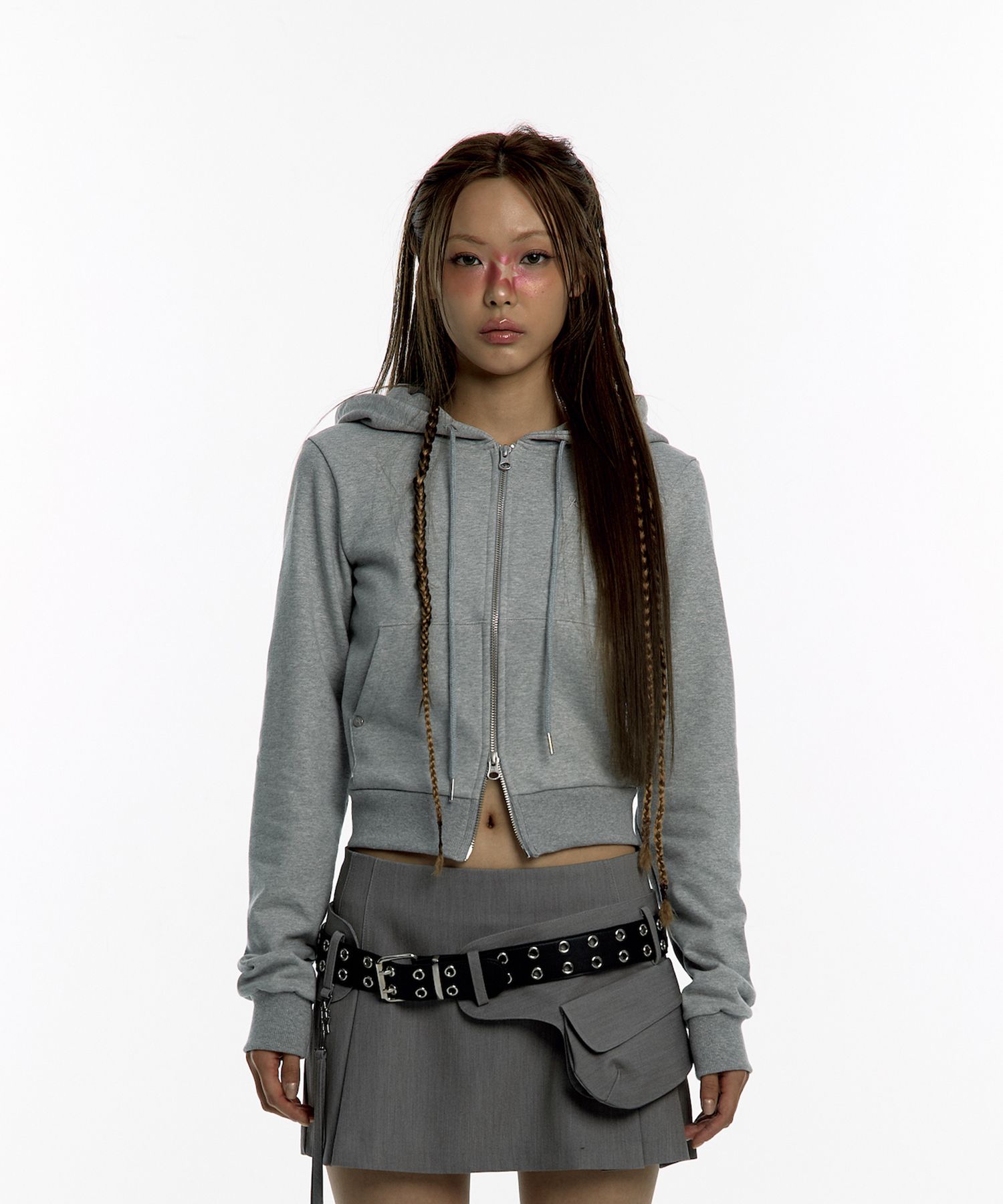 Kashiko☆Yantra Slim Hood Zip-up MUSINSA | KASHIKO Yantra Slim Hood Zip-up Gray