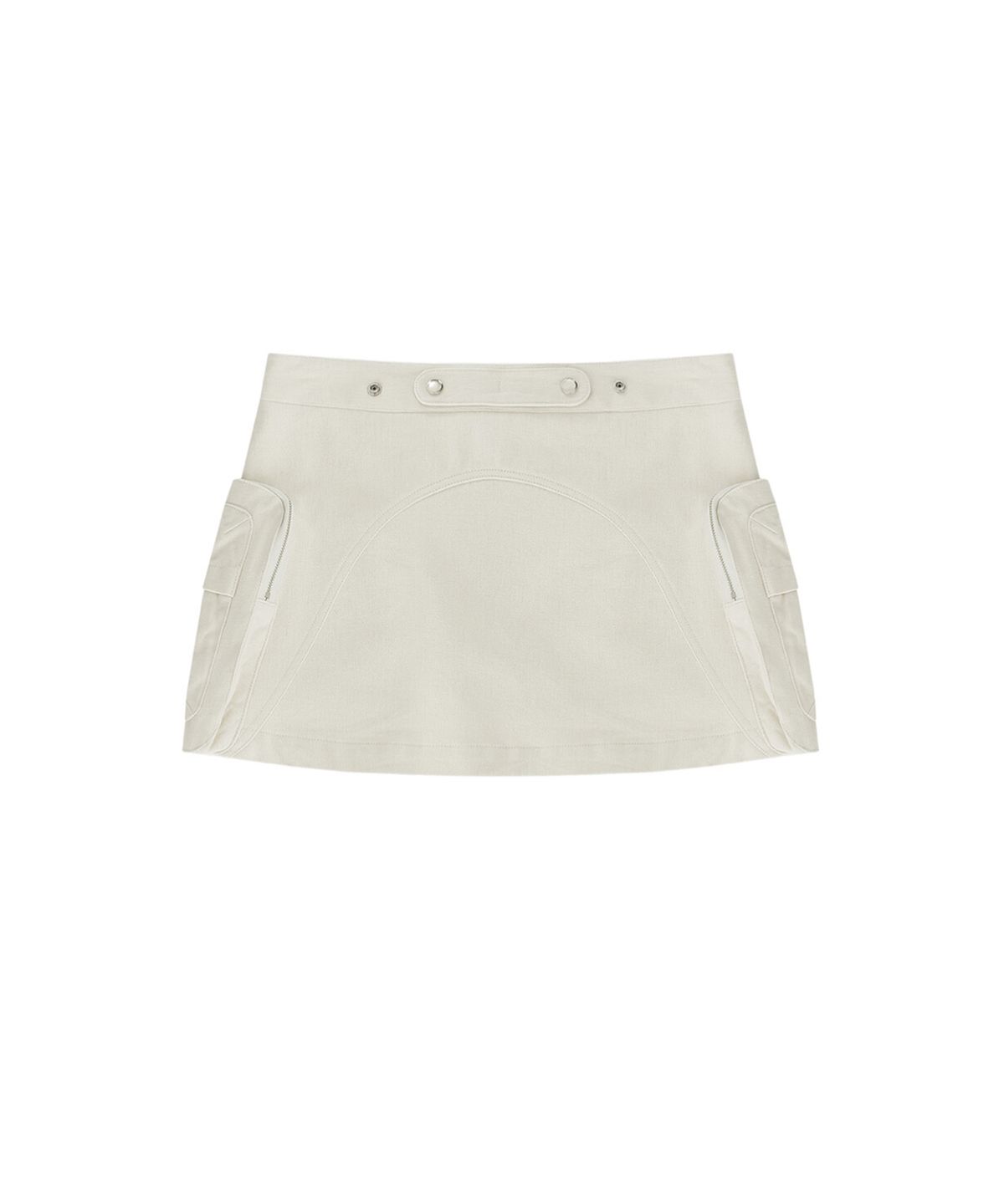 카시코(KASHIKO) Fluffy Cargo Mini Skirt Pants Ivory