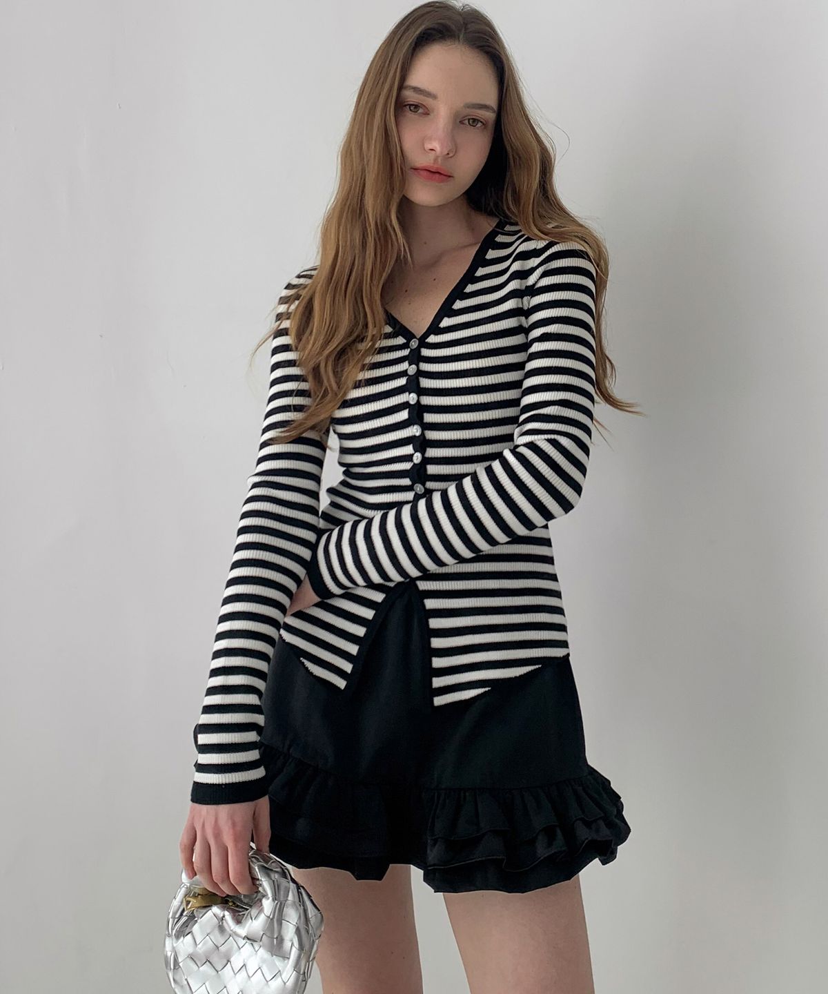 바스카라(VASCARA) Frill Mini Skirt Pants (2colors)