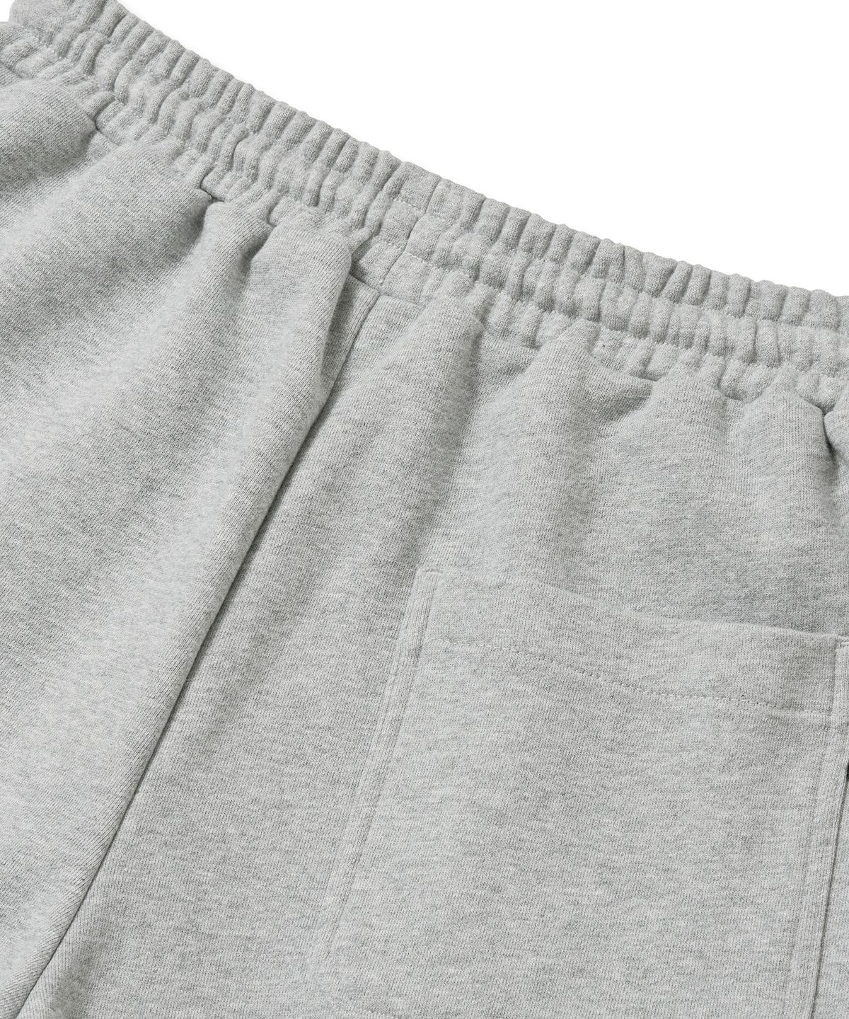 브라운브레스(BROWNBREATH) TAG SWEAT SHORTS - MELANGE GREY