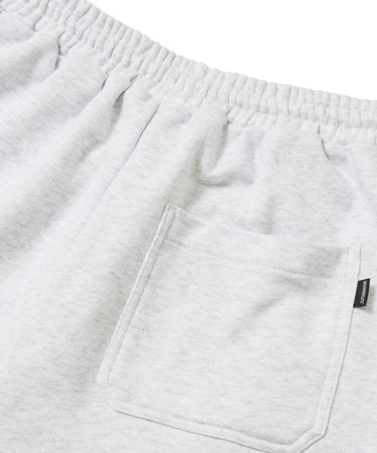 브라운브레스(BROWNBREATH) TAG SWEAT SHORTS - ASH