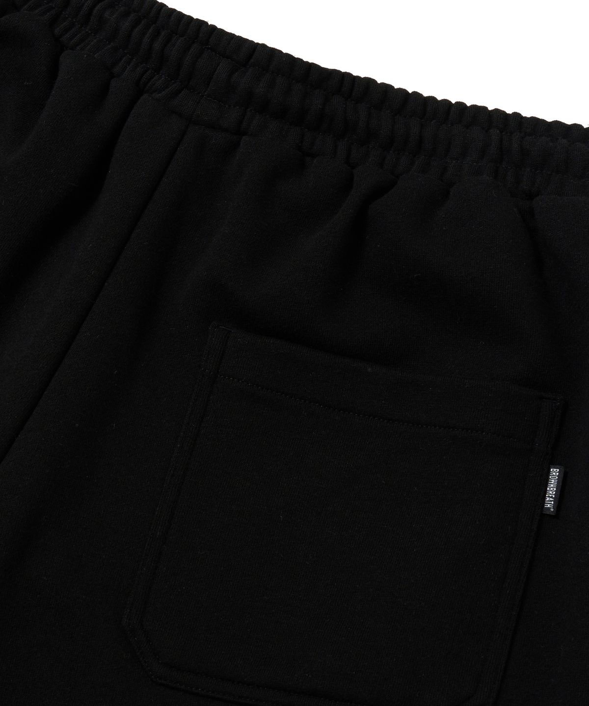 브라운브레스(BROWNBREATH) TAG SWEAT SHORTS - BLACK