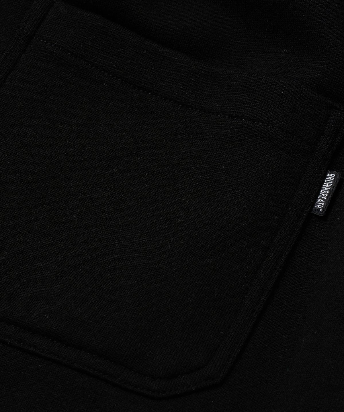 브라운브레스(BROWNBREATH) TAG SWEAT SHORTS - BLACK