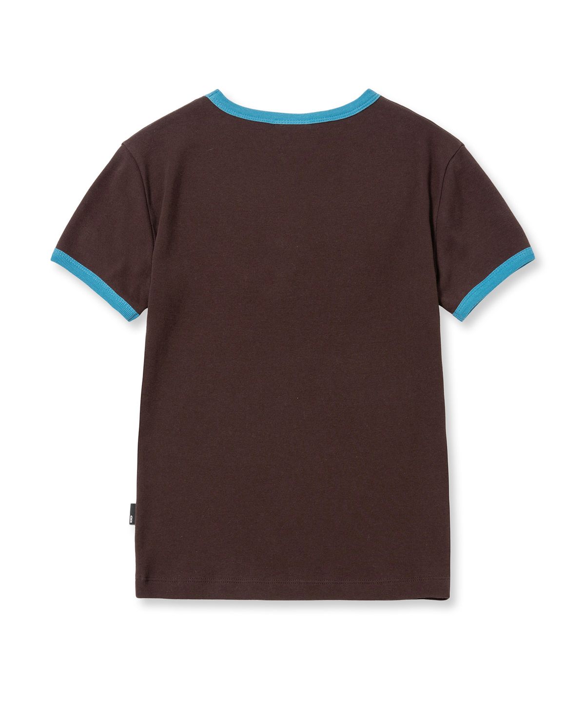 브라운브레스(BROWNBREATH) W KITTY CROP RINGER TEE - BROWN