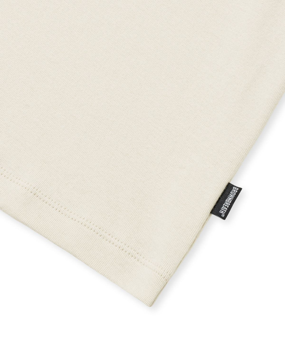 브라운브레스(BROWNBREATH) W KITTY CROP RINGER TEE - BEIGE