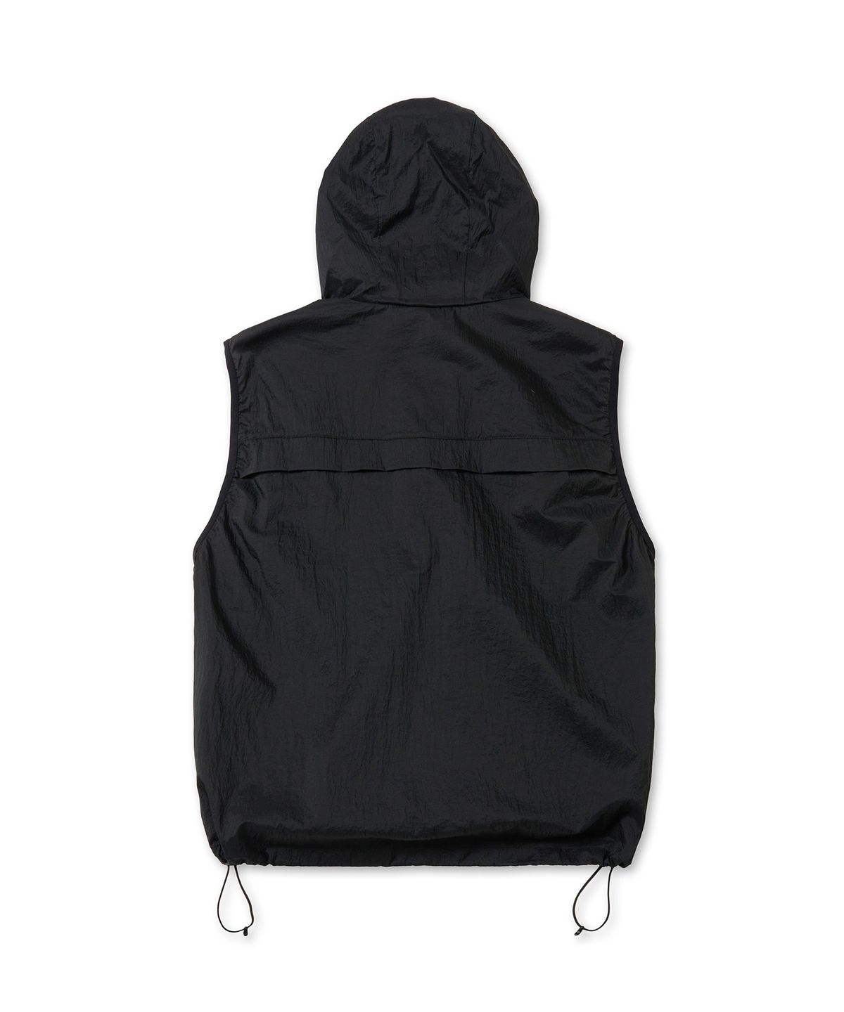 브라운브레스(BROWNBREATH) TAG NYLON HOOD VEST - BLACK