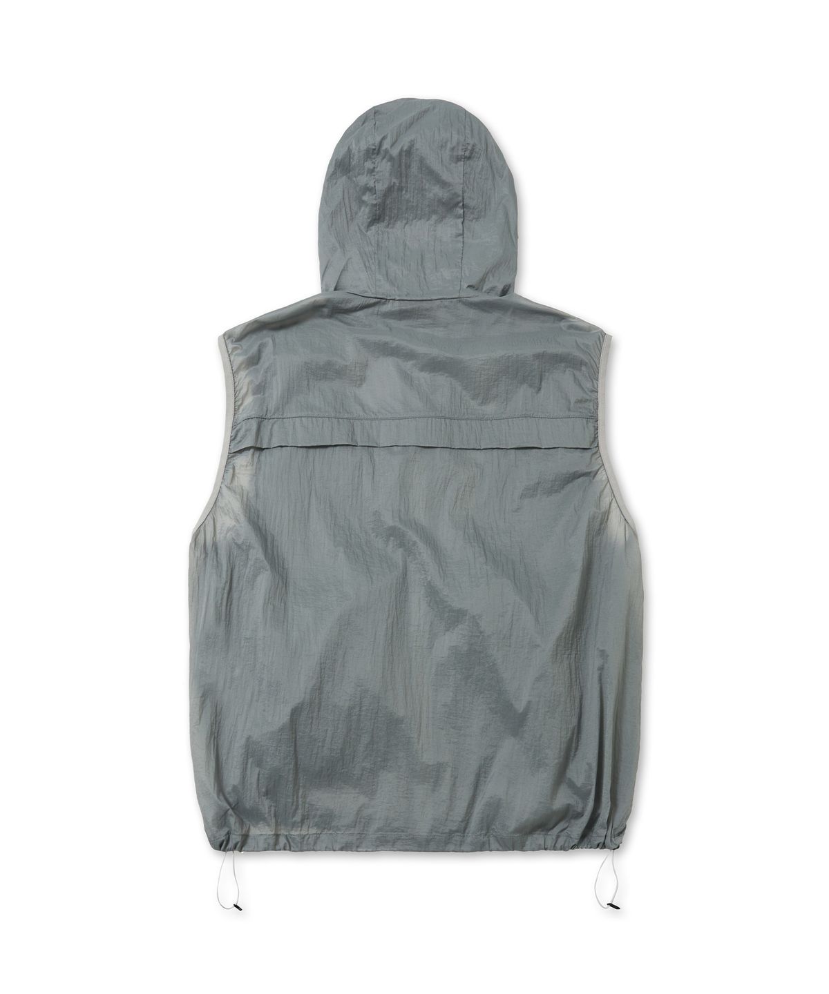 브라운브레스(BROWNBREATH) TAG NYLON HOOD VEST - LIGHT GREY
