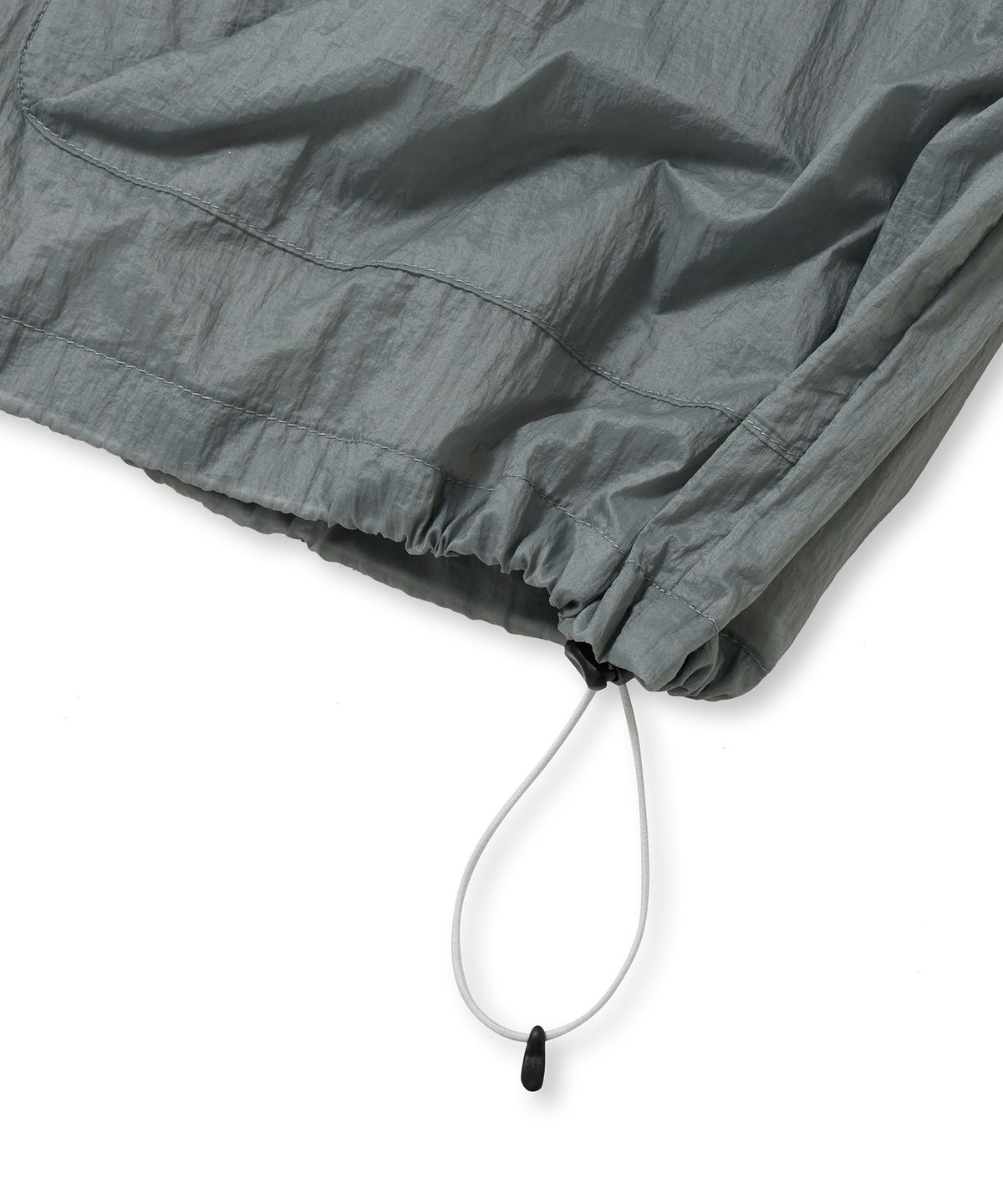 브라운브레스(BROWNBREATH) TAG NYLON HOOD VEST - LIGHT GREY