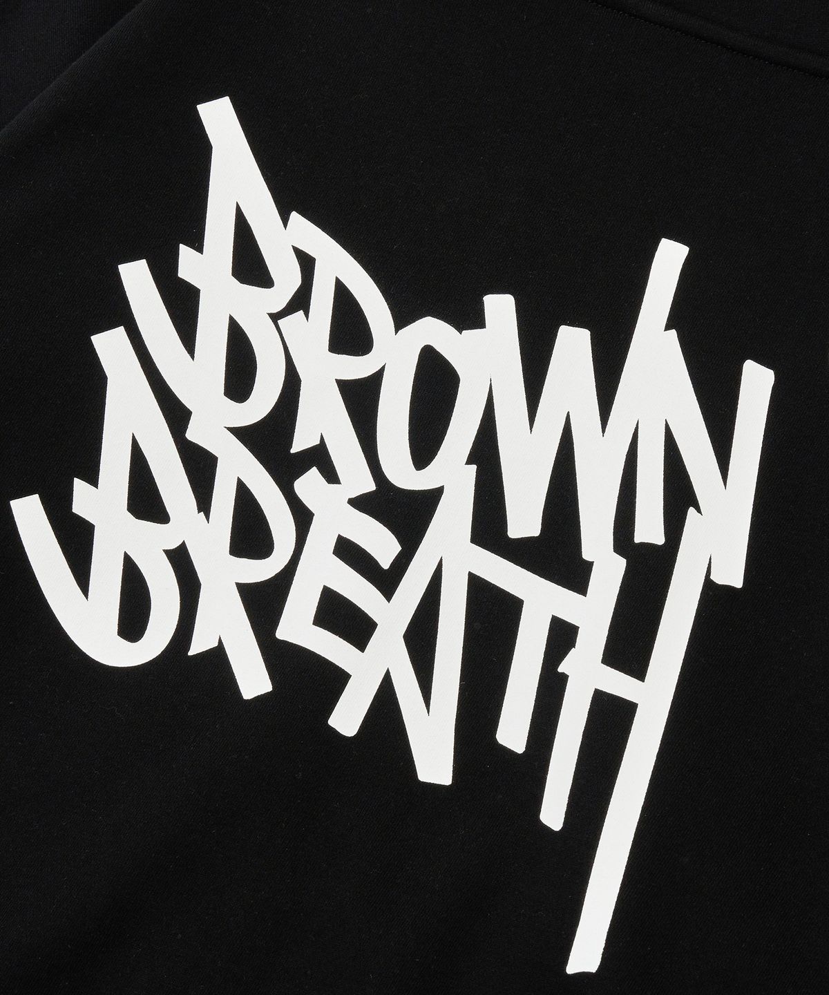 브라운브레스(BROWNBREATH) TAG HOOD ZIP UP - BLACK