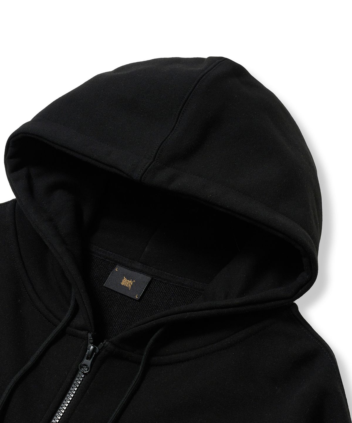 브라운브레스(BROWNBREATH) TAG HOOD ZIP UP - BLACK