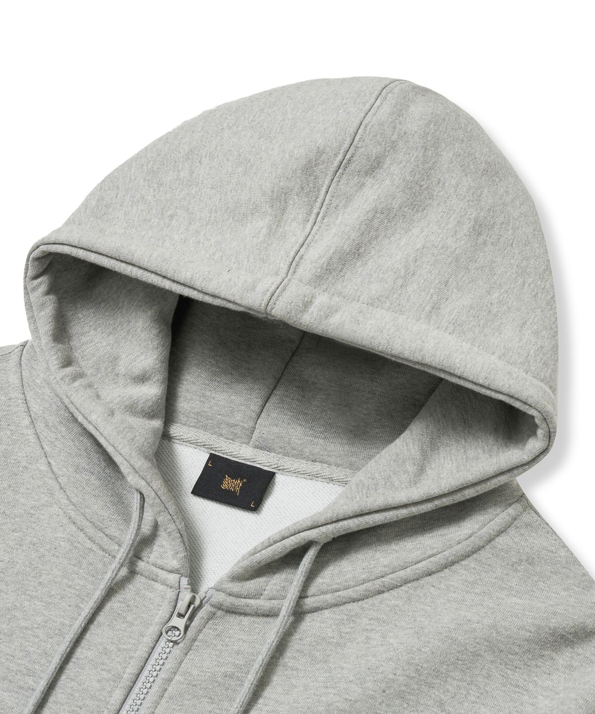 브라운브레스(BROWNBREATH) TAG HOOD ZIP UP - MELANGE GREY