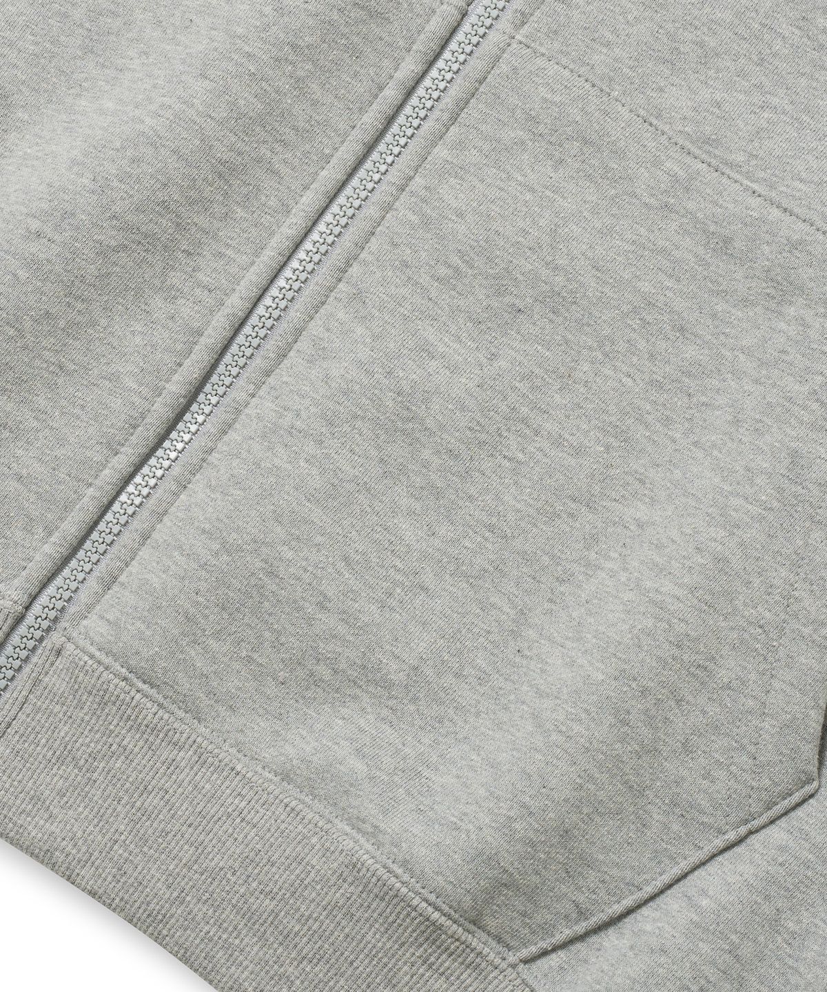 브라운브레스(BROWNBREATH) TAG HOOD ZIP UP - MELANGE GREY