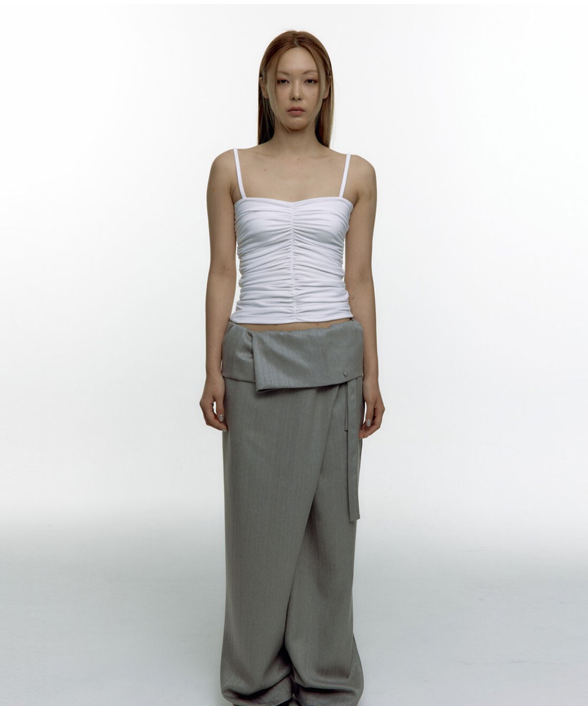카시코(KASHIKO) Shirring Sleeveless Ivory