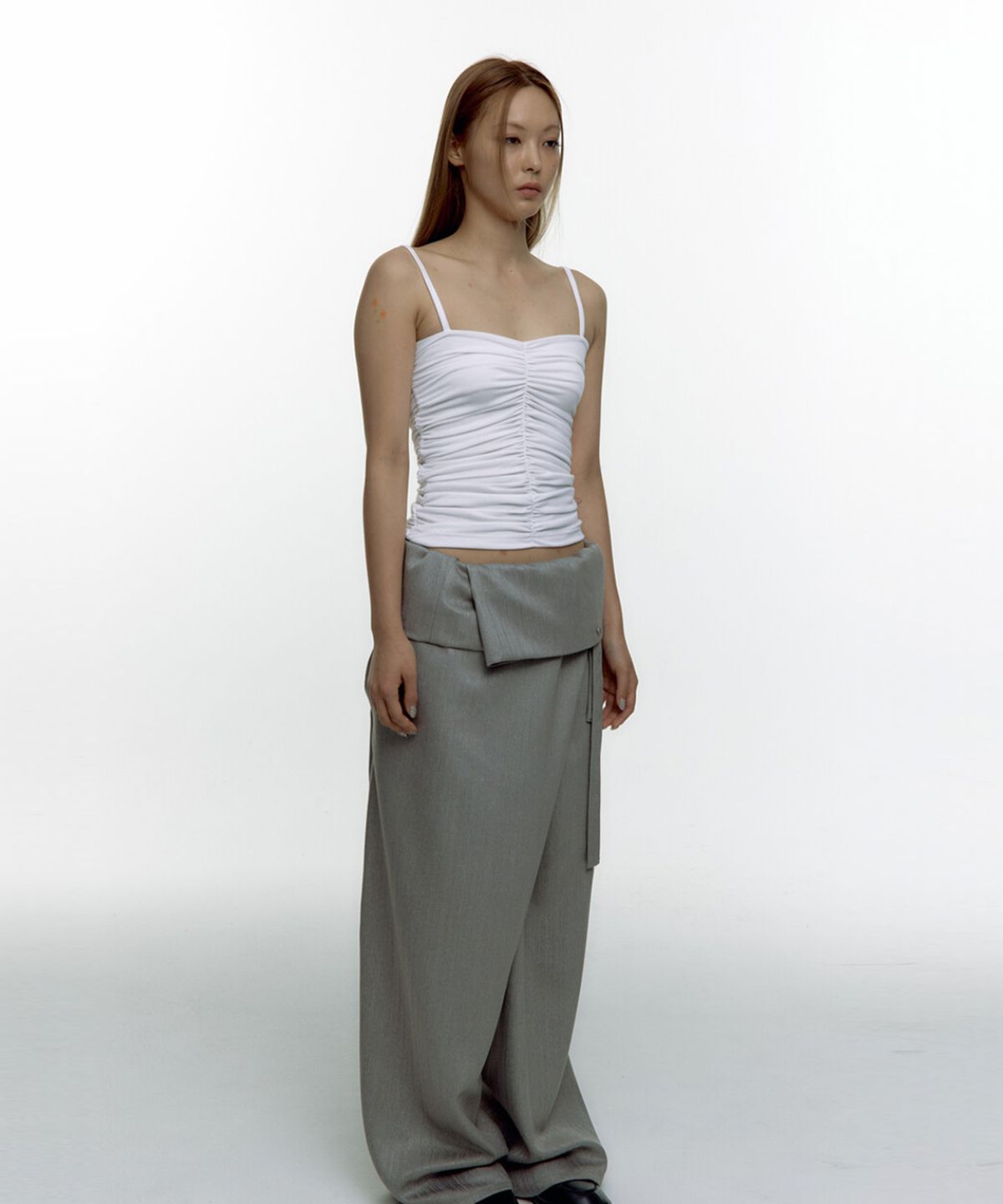 카시코(KASHIKO) Shirring Sleeveless Ivory