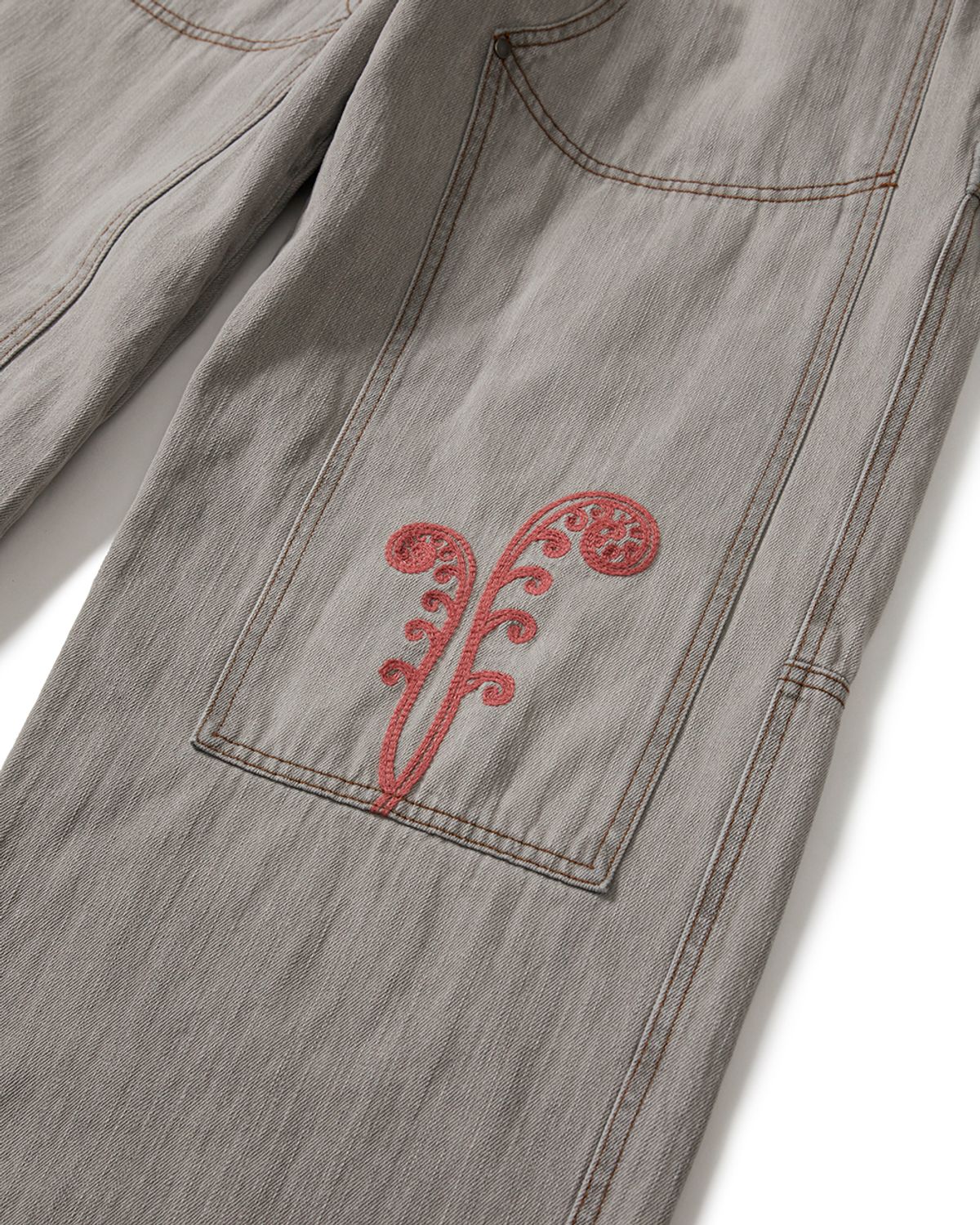 카락터(KARACTOR) Ptery double knee pants / Light gray
