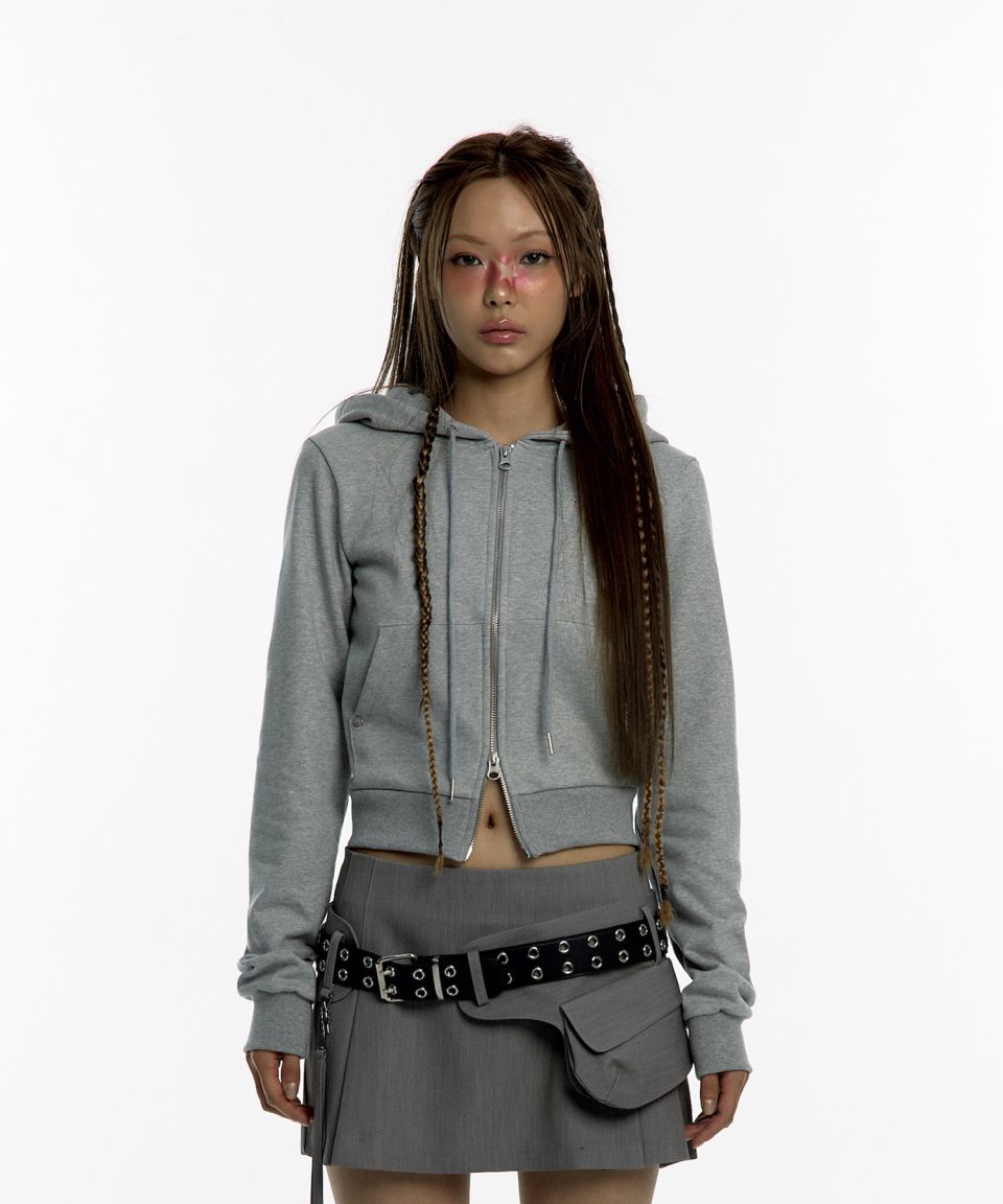 トップス Kashiko Yantra Slim Hood Zip-up Gray MUSINSA | KASHIKO Yantra Slim Hood Zip-up Gray