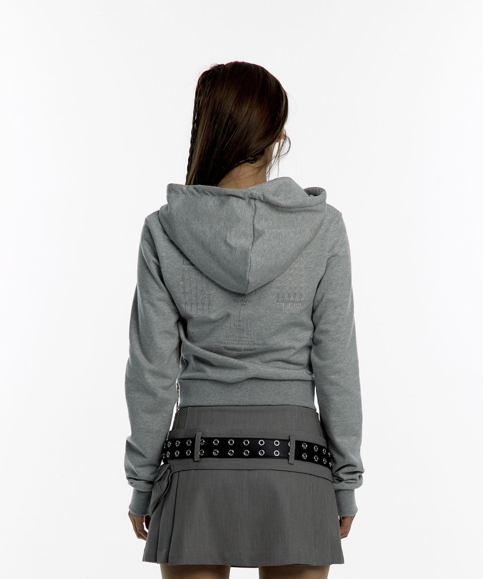 トップス Kashiko Yantra Slim Hood Zip-up Gray MUSINSA | KASHIKO Yantra Slim Hood Zip-up Gray
