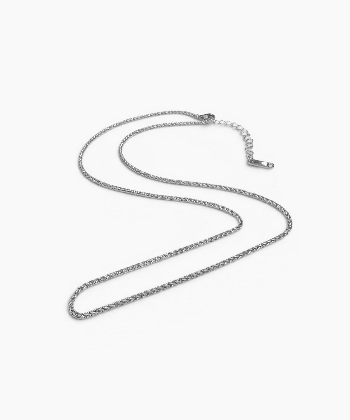 베이스클레프(BASSCLEF) 사각 체인 남자 목걸이 써지컬 스틸 CLEF Square Chain NEC