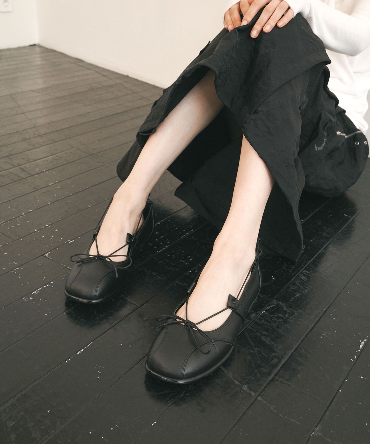 글렌웨이버리03150(GLEN-WAVERLEY 03150) 라셀라 플랫 슈즈(블랙)