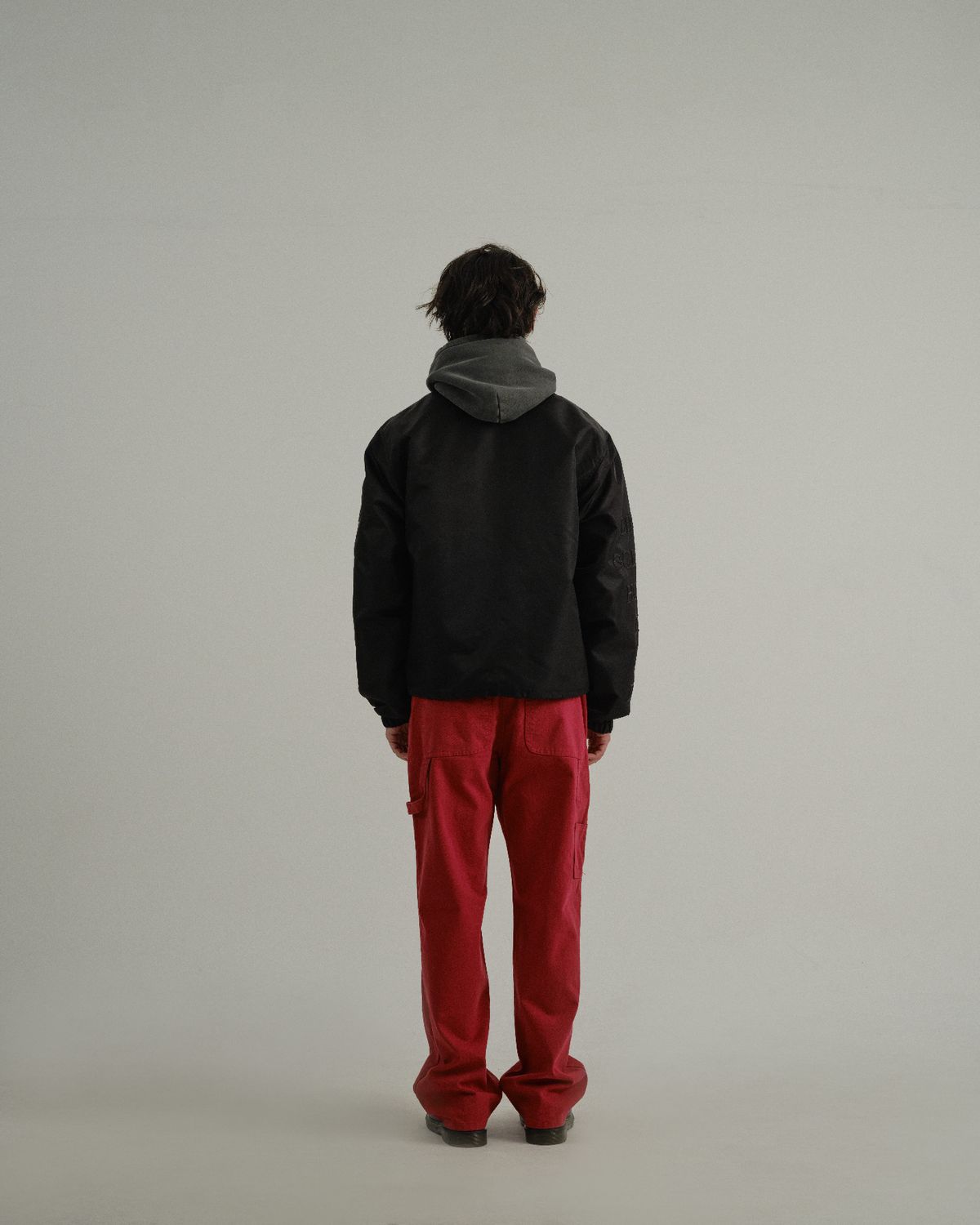 선데이후르츠마켓(SUNDAY FRUIT MARKET) APPLE COACH JACKET BLACK