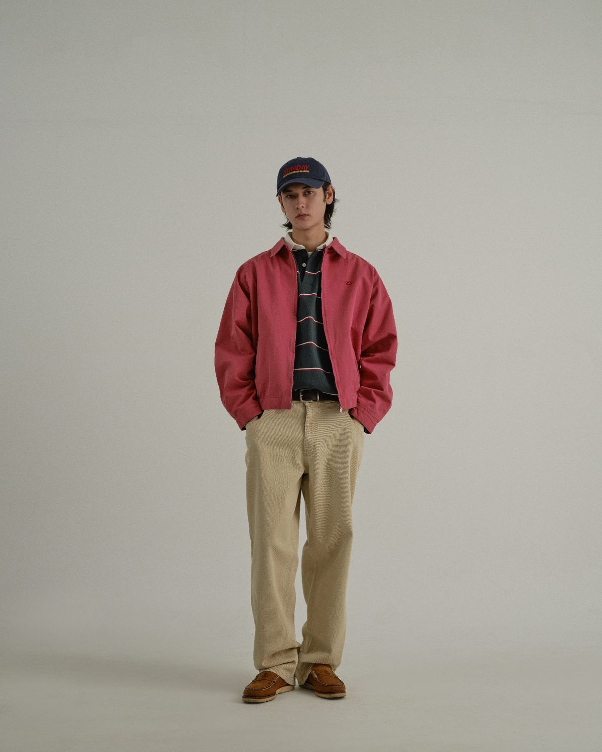 선데이후르츠마켓(SUNDAY FRUIT MARKET) SUN WASHED JACKET PINK