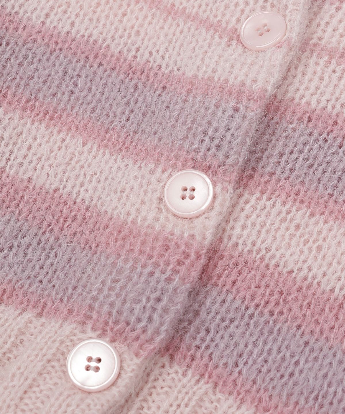 선데이후르츠마켓(SUNDAY FRUIT MARKET) W) STRIPE SUN CARDIGAN PINK