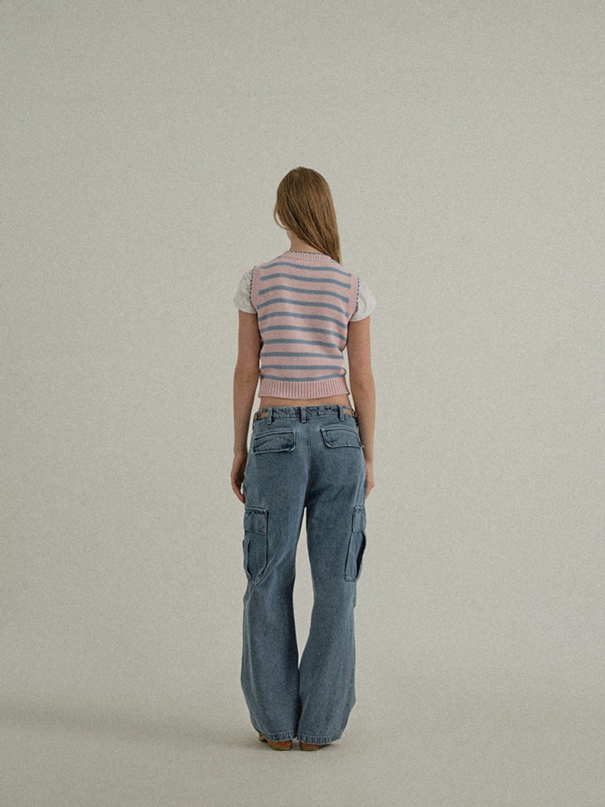 선데이후르츠마켓(SUNDAY FRUIT MARKET) W) CANDY CROPPED VEST PINK