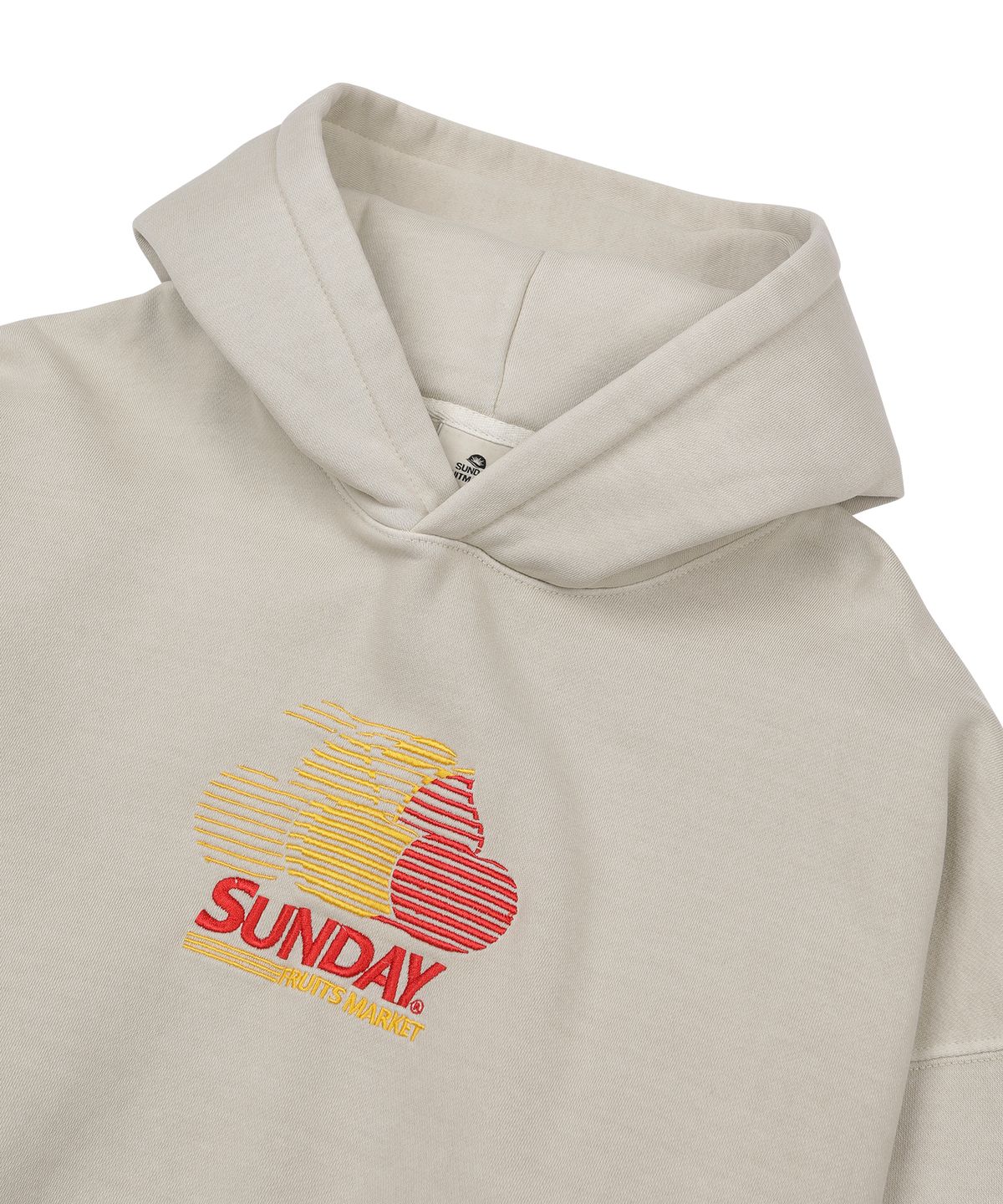 선데이후르츠마켓(SUNDAY FRUIT MARKET) PIGMENT CHERRY HOODIE BEIGE