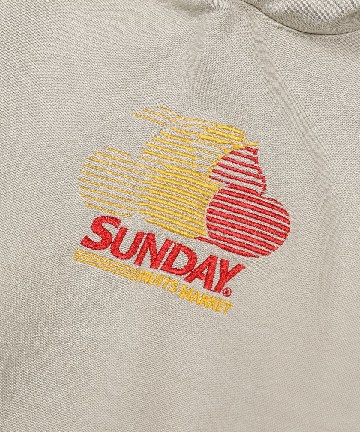 선데이후르츠마켓(SUNDAY FRUIT MARKET) PIGMENT CHERRY HOODIE BEIGE