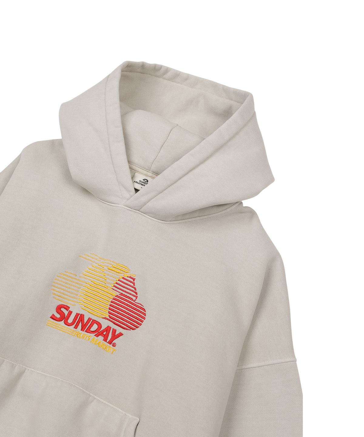 선데이후르츠마켓(SUNDAY FRUIT MARKET) W) PIGMENT CHERRY HOODIE BEIGE