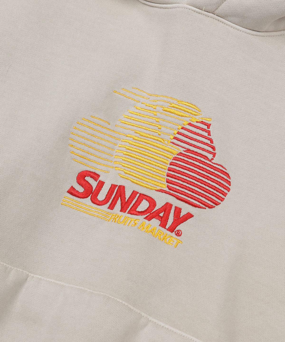 선데이후르츠마켓(SUNDAY FRUIT MARKET) W) PIGMENT CHERRY HOODIE BEIGE