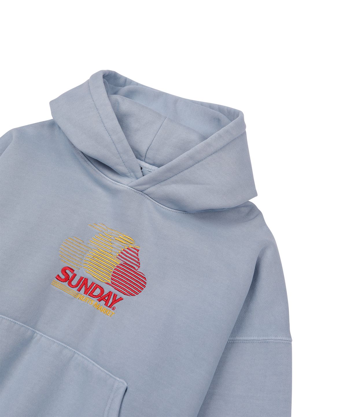 선데이후르츠마켓(SUNDAY FRUIT MARKET) W) PIGMENT CHERRY HOODIE SKYBLUE