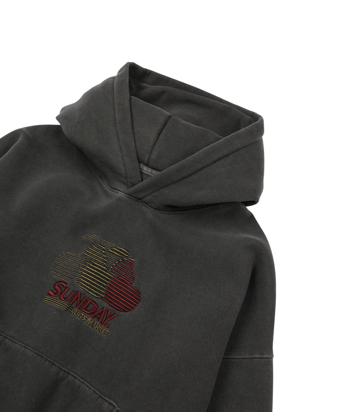 선데이후르츠마켓(SUNDAY FRUIT MARKET) W) PIGMENT CHERRY HOODIE CHARCOAL
